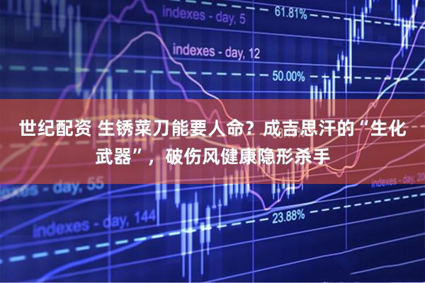 世纪配资 生锈菜刀能要人命？成吉思汗的“生化武器”，破伤风健康隐形杀手